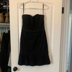 White House Black Market Strapless Black Dress